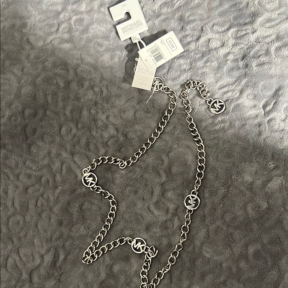 Michael Kors Silver Chain Belt